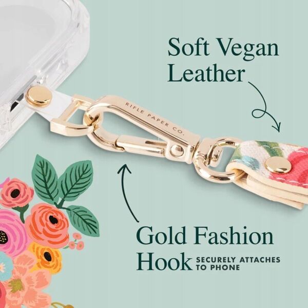 Rifle Paper Rifle Paper Phone Wristlet - Uniwersalna smyczka do telefonu (Garden Party Blush) 13335093 840171723892