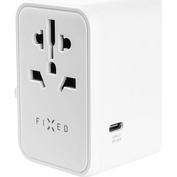 Ładowarka Fixed FIXED ładowarka / adapter podróżny 3xUSB-C/ 2xUSB-A 65W biały - Gwarancja bezpieczeństwa. Proste raty. Bezpłatna wysyłka od 170 zł. 13336181 8591680148981