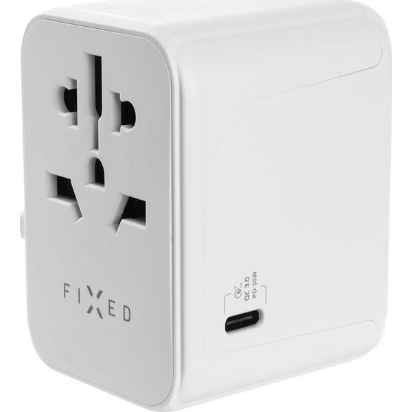 Ładowarka Fixed FIXED ładowarka / adapter podróżny 3xUSB-C/ 2xUSB-A 65W biały - Gwarancja bezpieczeństwa. Proste raty. Bezpłatna wysyłka od 170 zł. 13336181 8591680148981