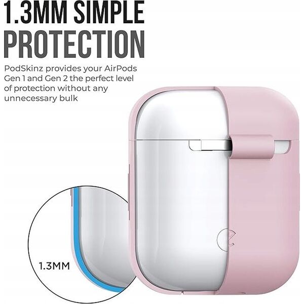 Class and Culture LLC KeyBudz Elevate Keychain - silikonowe etui ochronne do AirPods 1/2  (blush pink) 13336249 851173005633