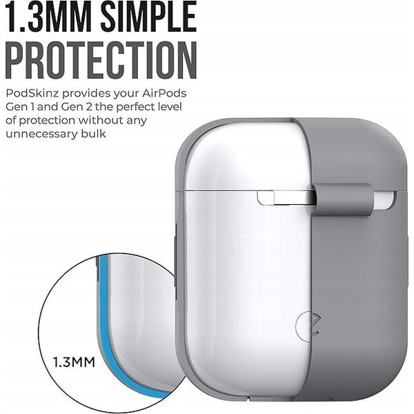 Class and Culture LLC KeyBudz Elevate Keychain - silikonowe etui ochronne do AirPods 1/2  (earl grey) 13336253 851173005664