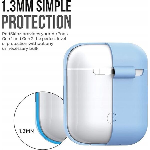 Class and Culture LLC KeyBudz Elevate Keychain - silikonowe etui ochronne do AirPods 1/2  (baby blue) 13336255 851173005688