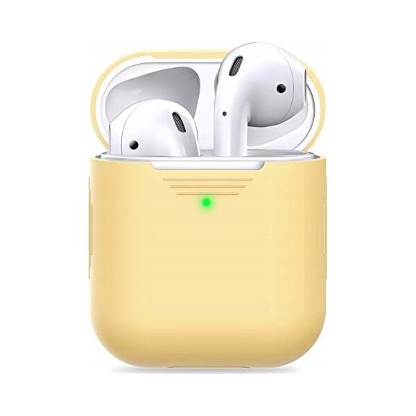 Class and Culture LLC KeyBudz Elevate Keychain - silikonowe etui ochronne do AirPods 1/2  (pastel yellow) 13336257 851173005695