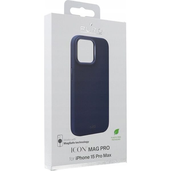Puro PURO ICON MAG PRO - Etui iPhone 15 Pro Max MagSafe (Dark Blue) 13336410 8018417455810
