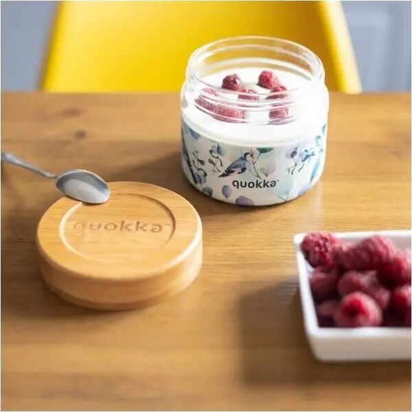 Quokka Quokka Deli Food Jar - Pojemnik szklany na żywność / lunchbox 500 ml (Blue Nature) 13336572 8412497401208