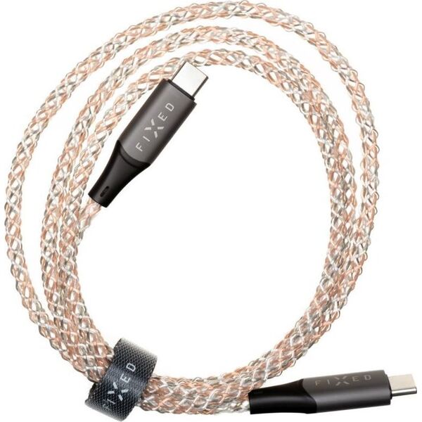 Kabel USB Fixed USB-C - USB-C 1.2 m Wielokolorowy (FIXDLED-CC-RA) 13337869 8591680149001