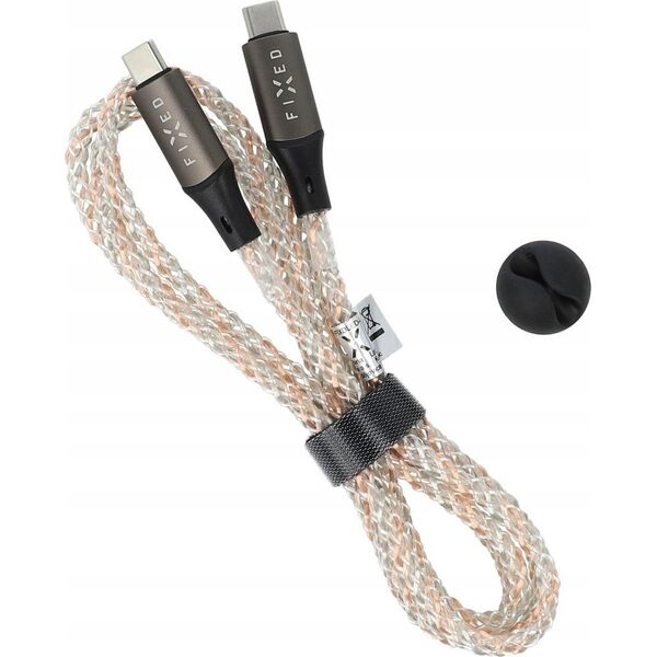 Kabel USB Fixed USB-C - USB-C 1.2 m Wielokolorowy (FIXDLED-CC-RA) 13337869 8591680149001