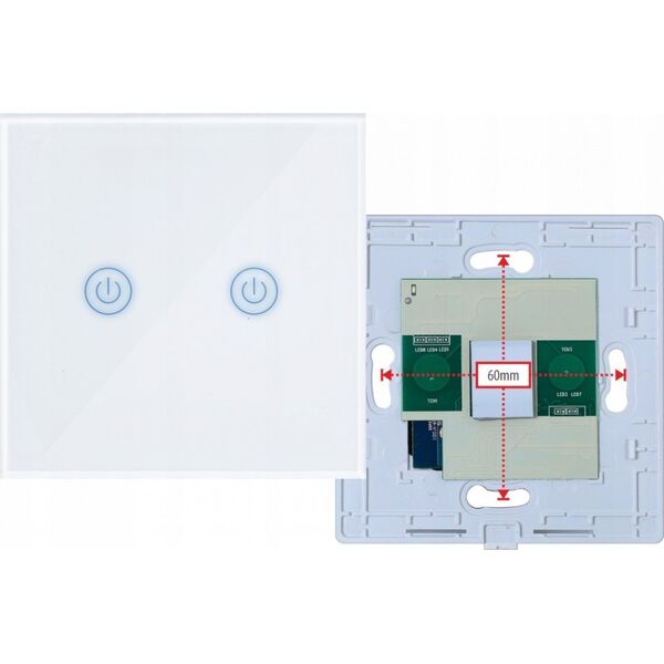 Art SMART WYŁĄCZNIK ŚWIATŁA WIFI pojedynczy biały ART oem 13338517 5906721172260