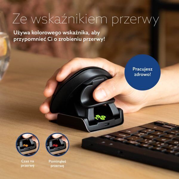 Mysz R-GO Tools R-Go Maus Twister ergonomisch beidhändig USB u. Bluetooth sw 13338532 8719274491927