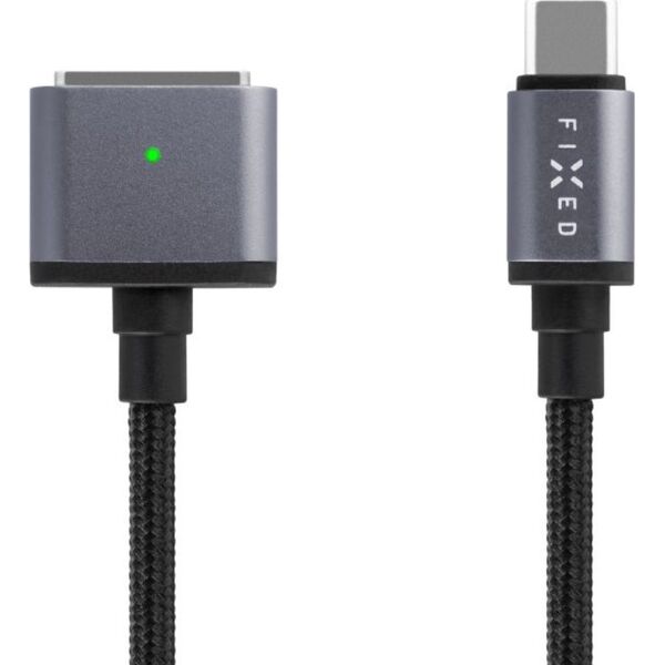 Kabel USB Fixed Kabel do ładowania w oplocie FIXED USB-C/MagSafe 3, 2m, 140W szary - Gwarancja bezpieczeństwa. Proste raty. Bezpłatna wysyłka od 170 zł. 13338741 8591680161041