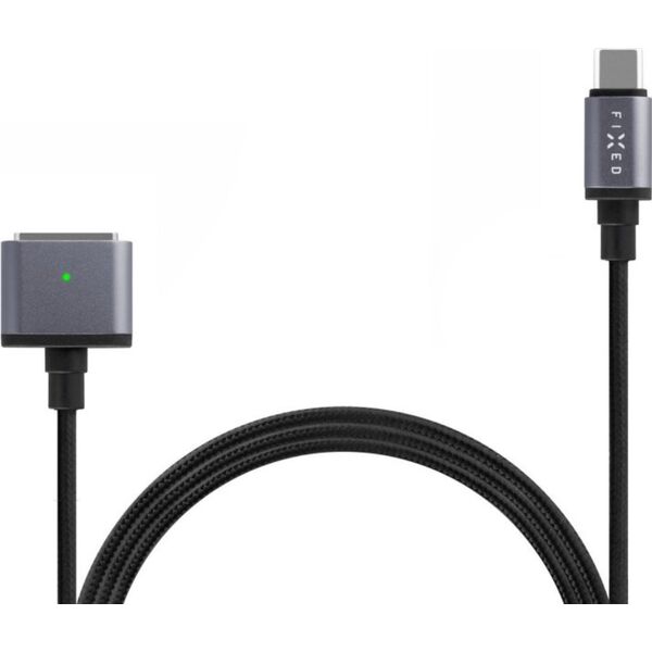 Kabel USB Fixed Kabel do ładowania w oplocie FIXED USB-C/MagSafe 3, 2m, 140W szary - Gwarancja bezpieczeństwa. Proste raty. Bezpłatna wysyłka od 170 zł. 13338741 8591680161041