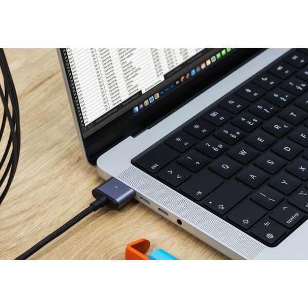 Kabel USB Fixed Kabel do ładowania w oplocie FIXED USB-C/MagSafe 3, 2m, 140W szary - Gwarancja bezpieczeństwa. Proste raty. Bezpłatna wysyłka od 170 zł. 13338741 8591680161041