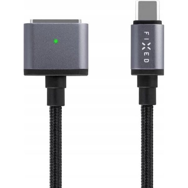 Kabel USB Fixed Kabel do ładowania w oplocie FIXED USB-C/MagSafe 3, 2m, 140W szary - Gwarancja bezpieczeństwa. Proste raty. Bezpłatna wysyłka od 170 zł. 13338741 8591680161041