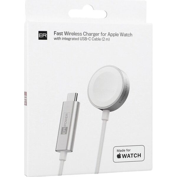 Ładowarka ER Ładowarka MFW ER POWER do Apple Watch 2m biała - Gwarancja bezpieczeństwa. Proste raty. Bezpłatna wysyłka od 170 zł. 13338837 8594205631814
