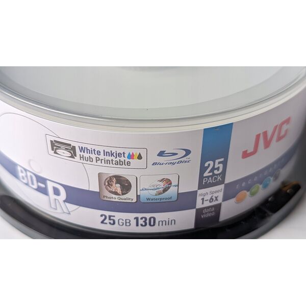 JVC JVC BD-R 25GB 6X INKJET WHITE PRINTABLE CAKE*25 70L71KJCK0007 13339147 4719303553262
