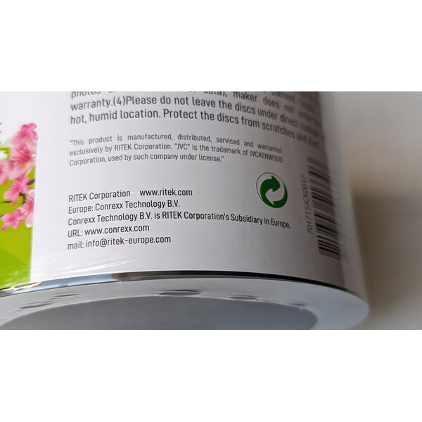 JVC JVC BD-R 25GB 6X INKJET WHITE PRINTABLE WATERPROOF PHOTO GLOSSY CAKE*25 70L71KJCK0005 13339148 4719303553118