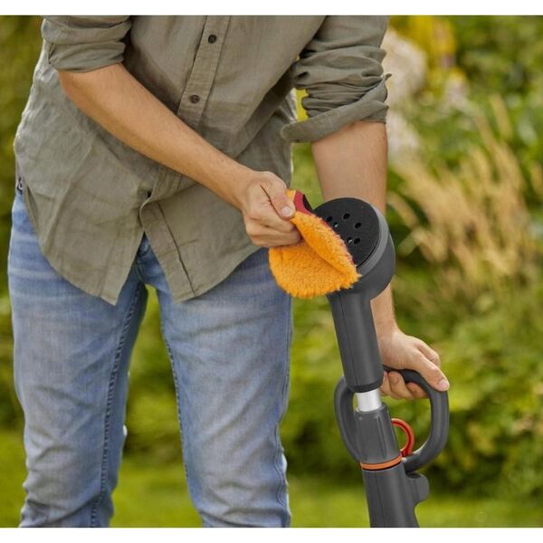 Gardena GARDENA cordless multi-cleaner AquaBrush Universal 18V P4A solo, hard floor cleaner (grey/turquoise, without battery and charger, POWER FOR ALL ALLIANCE) 13339563 4066407502765