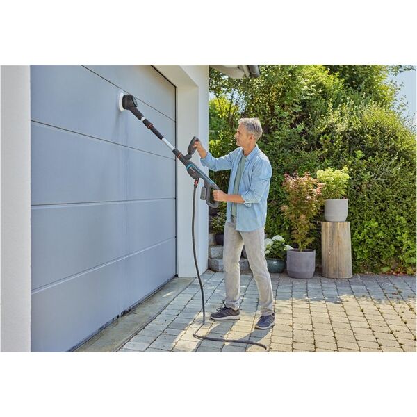 Gardena GARDENA cordless multi-cleaner AquaBrush Universal 18V P4A solo, hard floor cleaner (grey/turquoise, without battery and charger, POWER FOR ALL ALLIANCE) 13339563 4066407502765