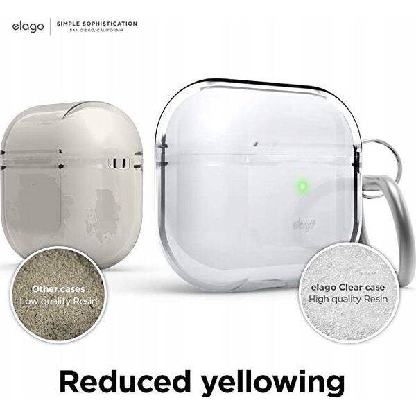 Elago Elago AirPods 3 TPU Hang Case - etui z karabińczykiem do AirPods 3 przeźroczyste - Gwarancja bezpieczeństwa. Proste raty. Bezpłatna wysyłka od 170 zł. 13339718 8809788489036