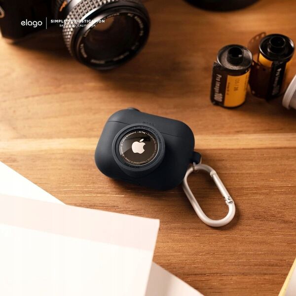 Elago Elago AirPods Pro  2 AT Snapshot - etui do AirPods Pro 2 czarne - Gwarancja bezpieczeństwa. Proste raty. Bezpłatna wysyłka od 170 zł. 13340498 8809788486424