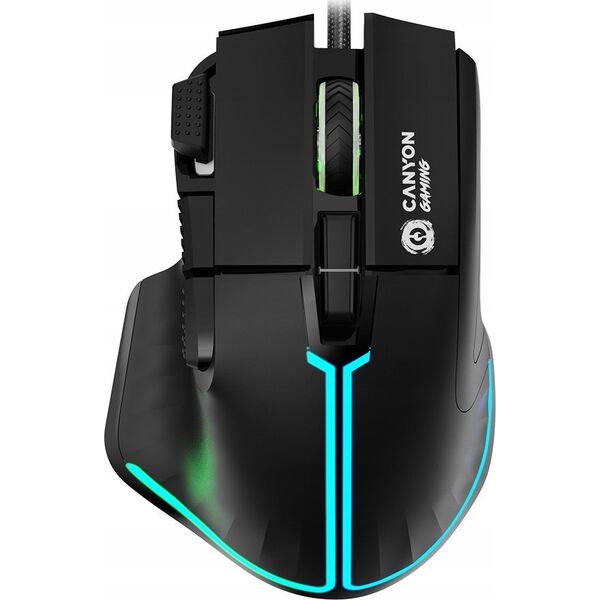 Mysz Canyon CANYON Mysz gamingowa Fortnax GM-636 RGB 9 Przycisków Czarna 13340552 5291485015596