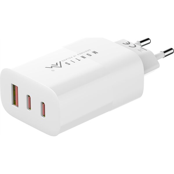 Montis Ładowarka sieciowa USB Typu A + 2x USB Typu C 65W MT124 Montis 13340848 5901811406645