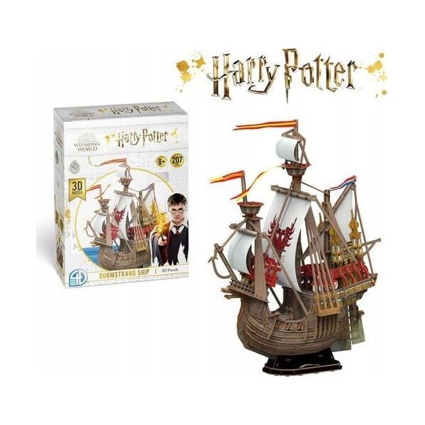 Harry Potter Harry Potter - Puzzle 3D 207 elementów w ozdobnym pudełku (Statek Durmstrang) 13341509 8436598031157