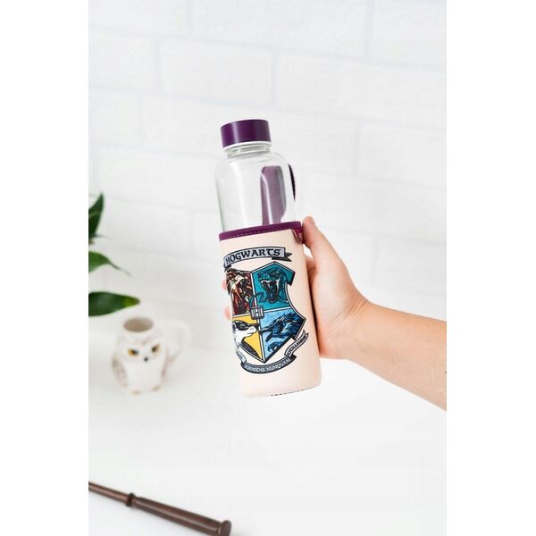 Harry Potter Harry Potter - Butelka na wodę ze szkła 500 ml (Hogwarts) 13341510 8435497271923