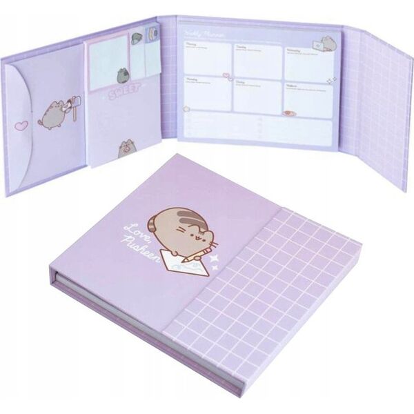 Pusheen Pusheen - Planner tygodniowy z karteczkami samoprzylepnymi z kolekcji Moments (19,3 x 16,5 cm) 13341515 8435497298814