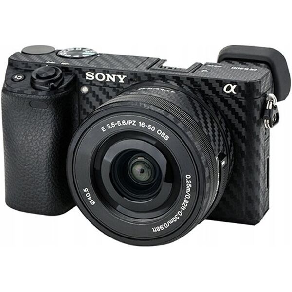 JJC Okleina na korpus aparatu JJC KS-A6400CF Carbon do Sony A6400 + Sony 16-50 mm 13355877 6950291573599