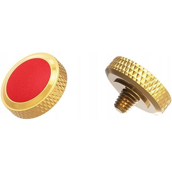 Pilot/wężyk spustowy JJC Przycisk spustu migawki JJC SRB Deluxe Soft Złoto - Czerwony 13356321 6950291562289