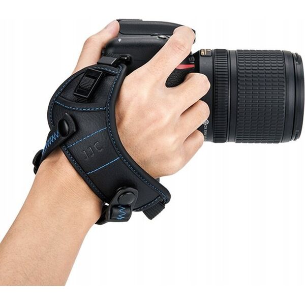 JJC Pasek nadgarstkowy / Grip JJC HS-PRO1M Niebieski z płytką typu Arca Swiss 13356428 6950291513267