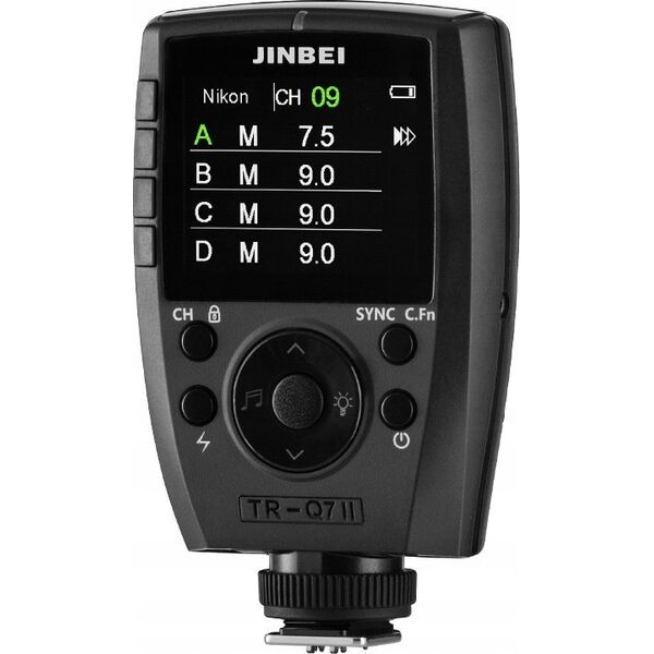 Jinbei Radiowy wyzwalacz bateryjny Jinbei TR-Q7II z uniwersalną stopką 13356444 6933793940663