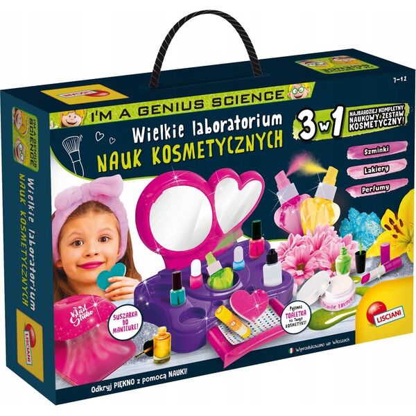 Lisciani Zestaw naukowy Im a Genius Wielkie laboratorium nauk kosmetycznych 13400582 8008324106653
