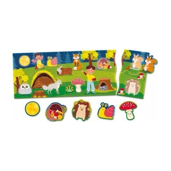 Lisciani Układanka Carotina Baby Puzzle panorama - Las 13400604 8008324105373