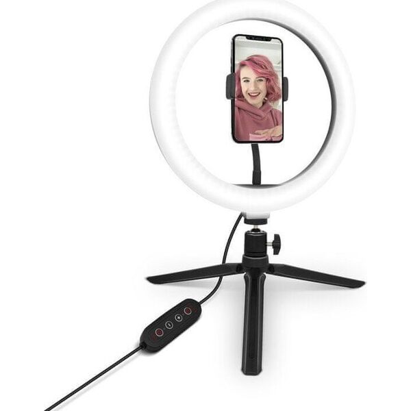 Lampa pierścieniowa Yenkee YSM 710 Uchwyt LED Ring 10''YENKEE 13402489 8590669312610