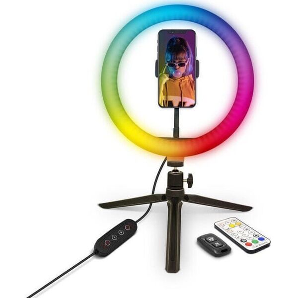 Lampa pierścieniowa Yenkee YSM 710 Uchwyt LED Ring 10''YENKEE 13402489 8590669312610