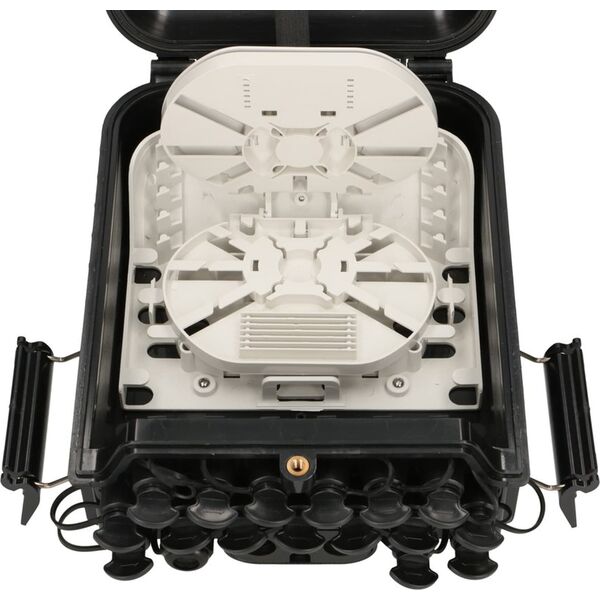 ExtraLink EXTRALINK JENNIFER 16 CORE FIBER OPTIC TERMINAL BOX BLACK WITH CONNECTOR 13402584 5903148917559