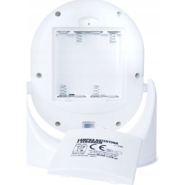 Lampka wtykowa do gniazdka Rum-Lux Lampka LBS-04 bateryjna LED z czujnikiem ruchu i zmierzchu RUM-LUX 13403732 5905003007689