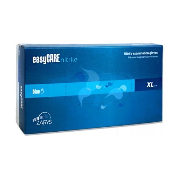 EasyCare Zarys easyCARE - Rękawiczki diagnostyczne, nitrylowe, bezpudrowe, niebieskie - XL 13405234 5907996823024