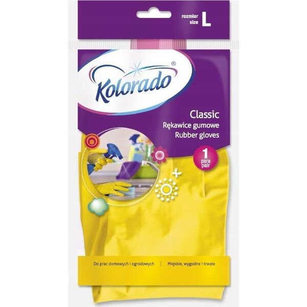 Kolorado Kolorado - Gumowe rękawiczki gospodarcze, żółte - L 13405236 5902506002586