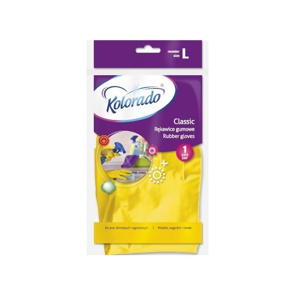 Kolorado Kolorado - Gumowe rękawiczki gospodarcze, żółte - L 13405236 5902506002586