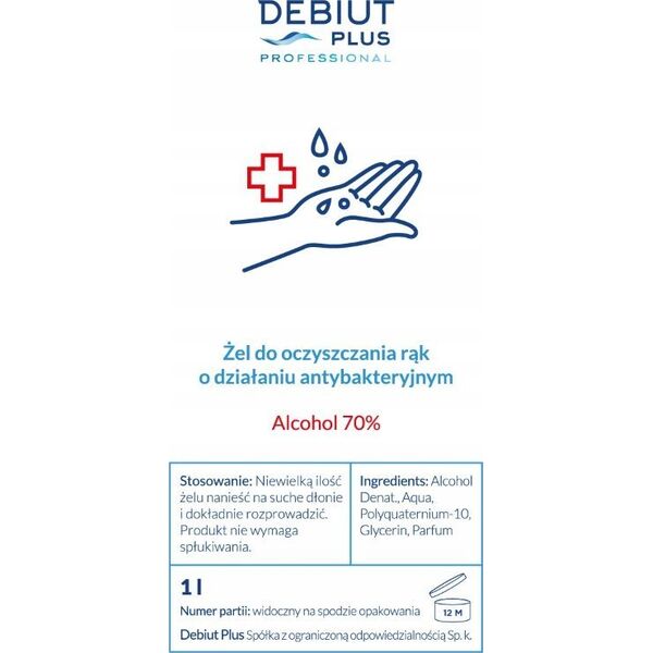 Debiut Plus Professional Debiut Plus Professional D5 Strong - Preparat do mycia silnie zabrudzonych powierzchni - 1 l 13405242 5907662640726
