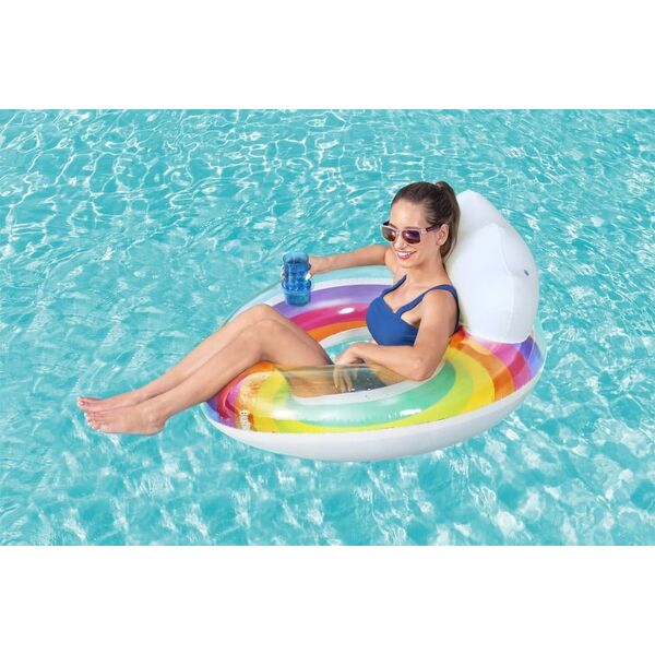 Bestway Dmuchane Koło Do Pływania 107 cm Tęczowe Bestway 43647 13405252 6941607331729