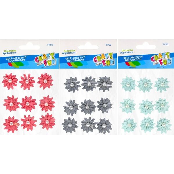 Craft with Fun OZDOBA DEK MATER KWIAT SPRZYL 9SZT MIX CF 12/144 13410638 5908275192916