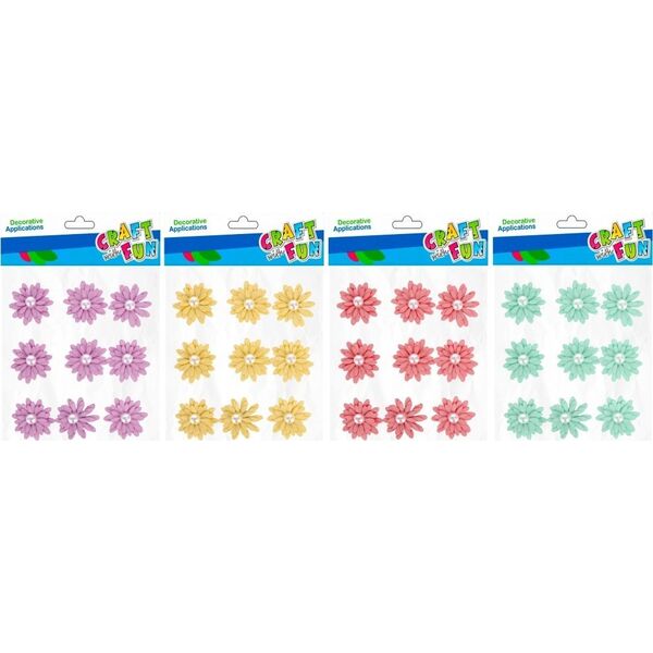 Craft with Fun OZDOBA DEK MATER KWIAT SPRZYL 9SZT MIX CF 12/144 13410638 5908275192916