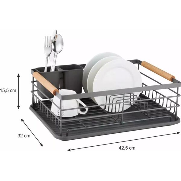 KingHoff SUSZARKA DO NACZYŃ OCIEKACZ 42.5x32x15.5cm KINGHOFF KH-1729 13413932 5908287217294