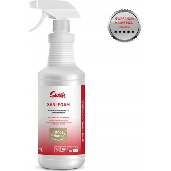 Swish Swish Sani Foam - gotowa do użytku pianka czyszcząca do powierzchni i urządzeń sanitarnych 13428971 5907662641464