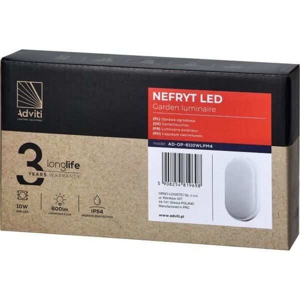 Lampa sufitowa Orno Plafoniera LED NEFRYT LED 15W 4000K IP54 biała OR-OP-6147WLPM4 13433404 5908254817564