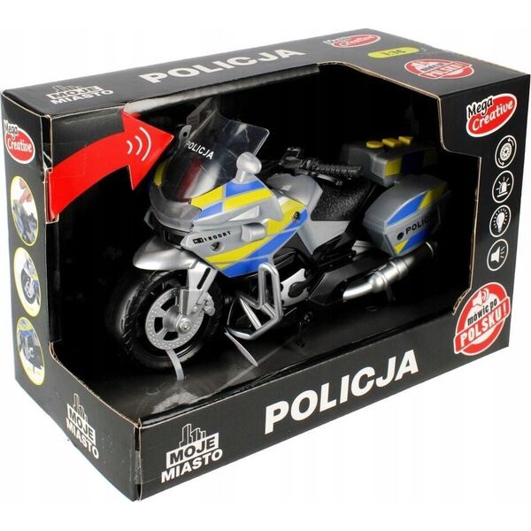 Mega Creative MOTOCYKL POLICJA B/O 21X15X11 MOJE M PLPL MC 48 13435319 5904335881875